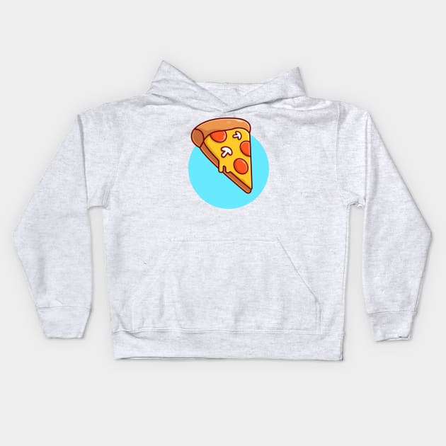 Slice Of Pizza (2) Kids Hoodie by Catalyst Labs